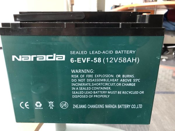 Batterie 6-EVF-58 (12V/58AH) für LMI, YMI, Econelo M1, Trixi u.a