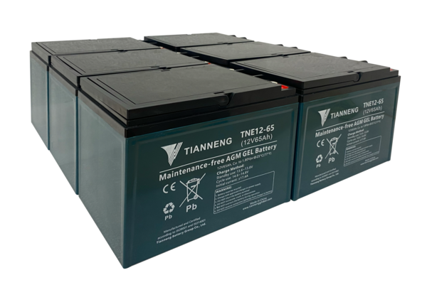 Vorteilspaket Batteriepaket 6 x 12v 65Ah TNE 12-65